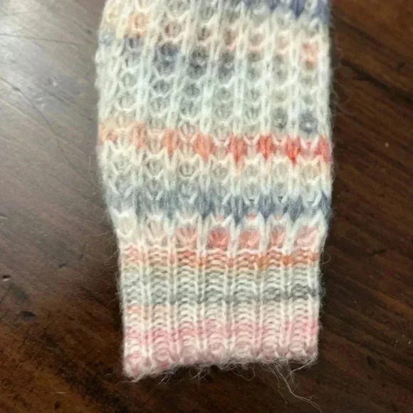 Hem & Thread Sweater Size Small Turtleneck Pastel Boutique Chunky Knit Soft NWT - Picture 6 of 15